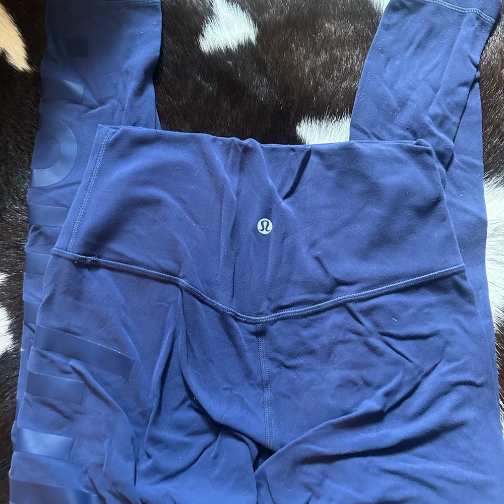Size 6 blue Lululemon Leggings